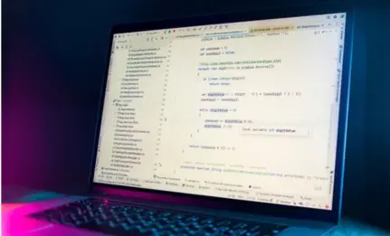 Student learning PHP web development in Kerala