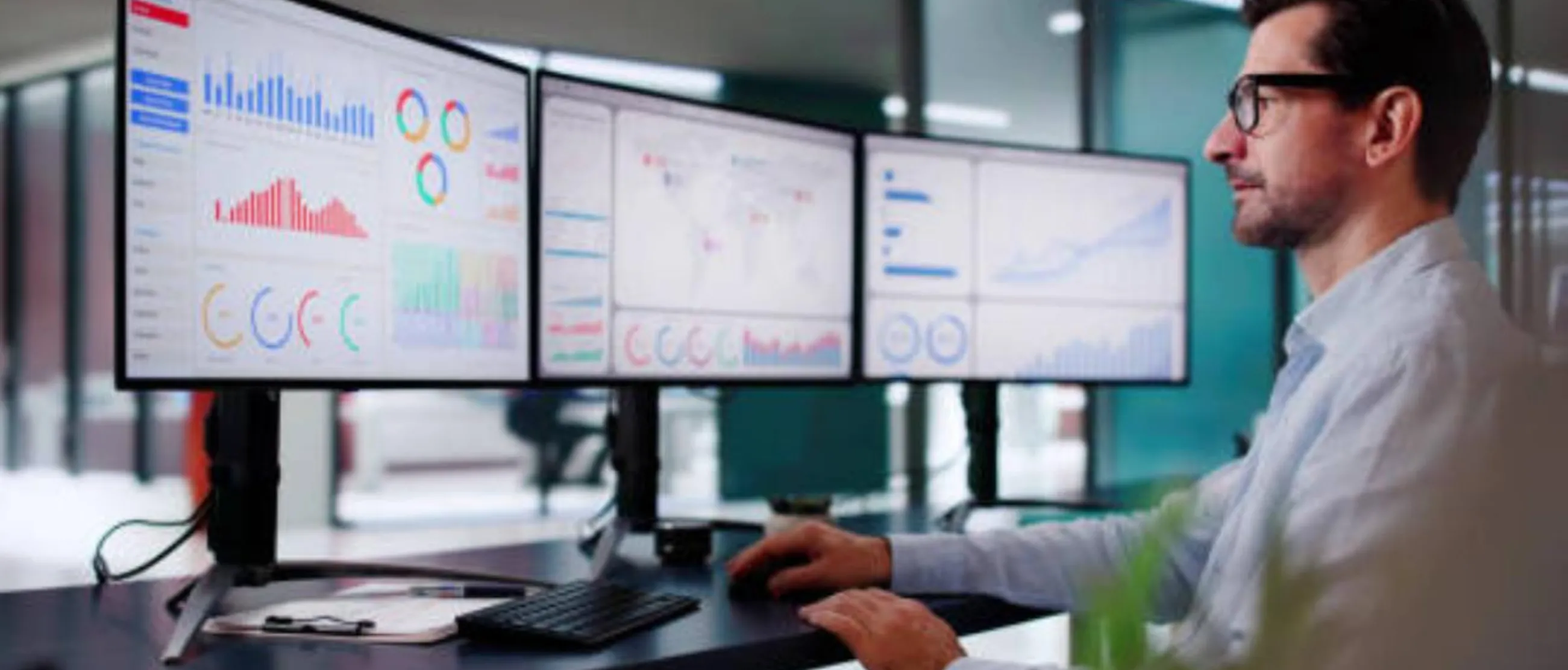Business analytics dashboard showing key performance indicators