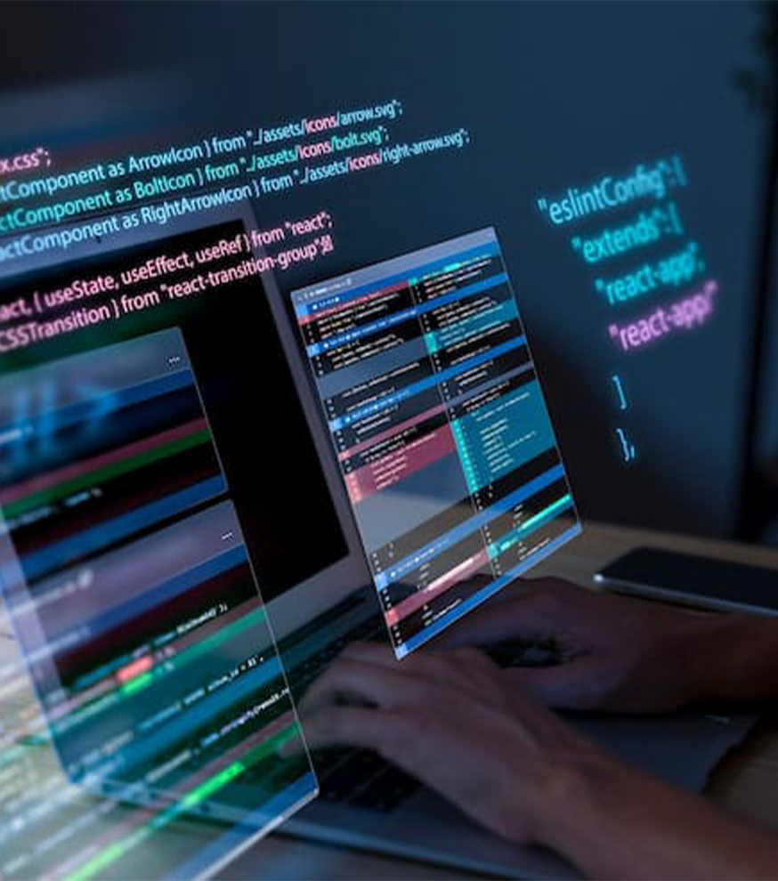 software developers working on custom applications