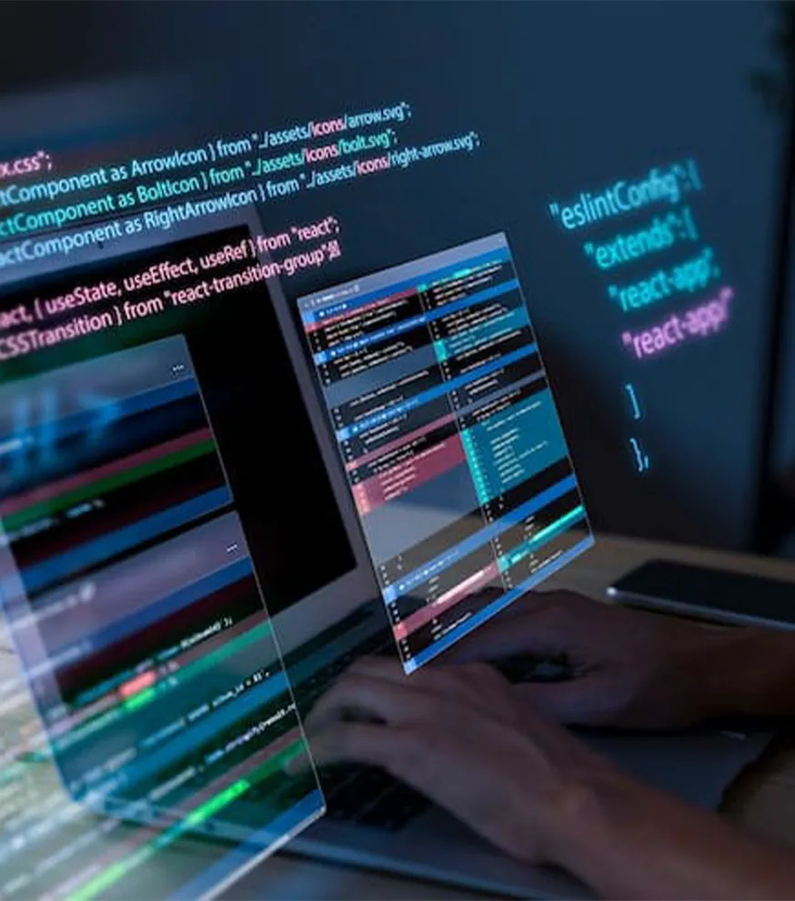 software developers working on custom applications