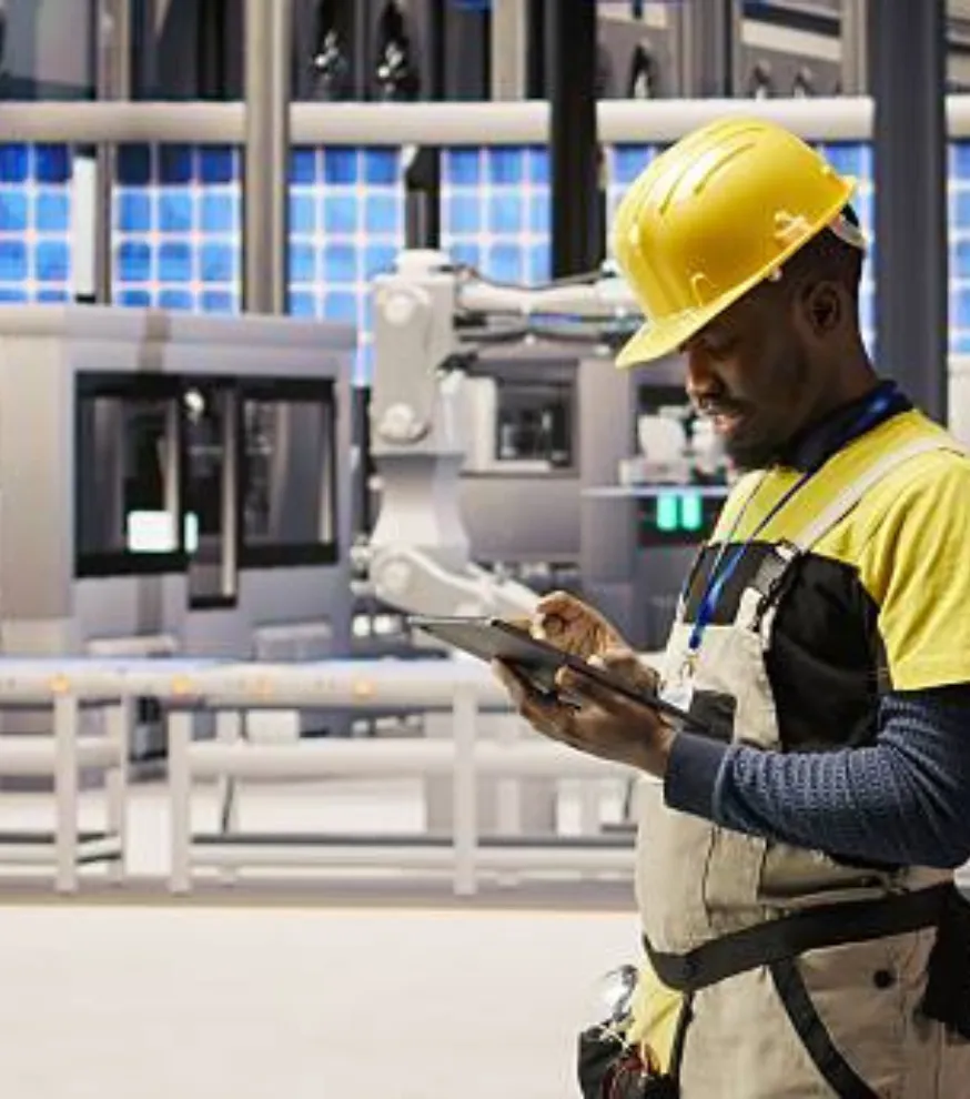 Industrial IoT sensors monitoring machinery