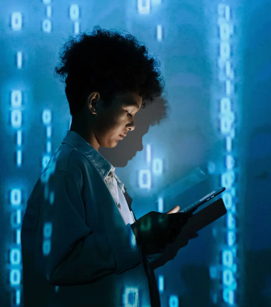 Data analytics and visualization on computer screen